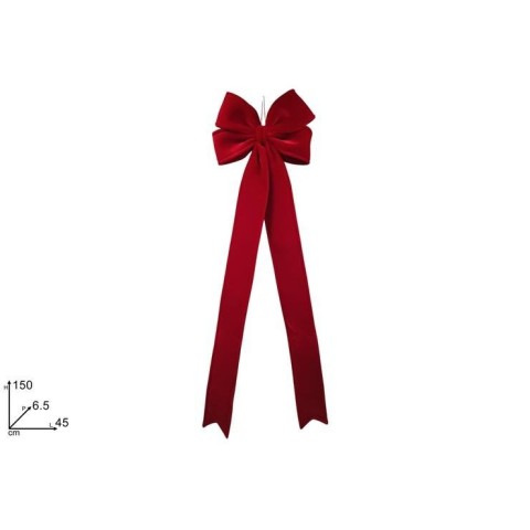 FIOCCO 45X150CM VELLUTO ROSSO